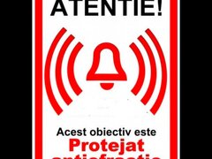 Indicator atentie acest obiectiv este protejat antiefractie