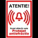 Indicator atentie acest obiectiv este protejat antiefractie